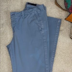 Blue gap trousers
